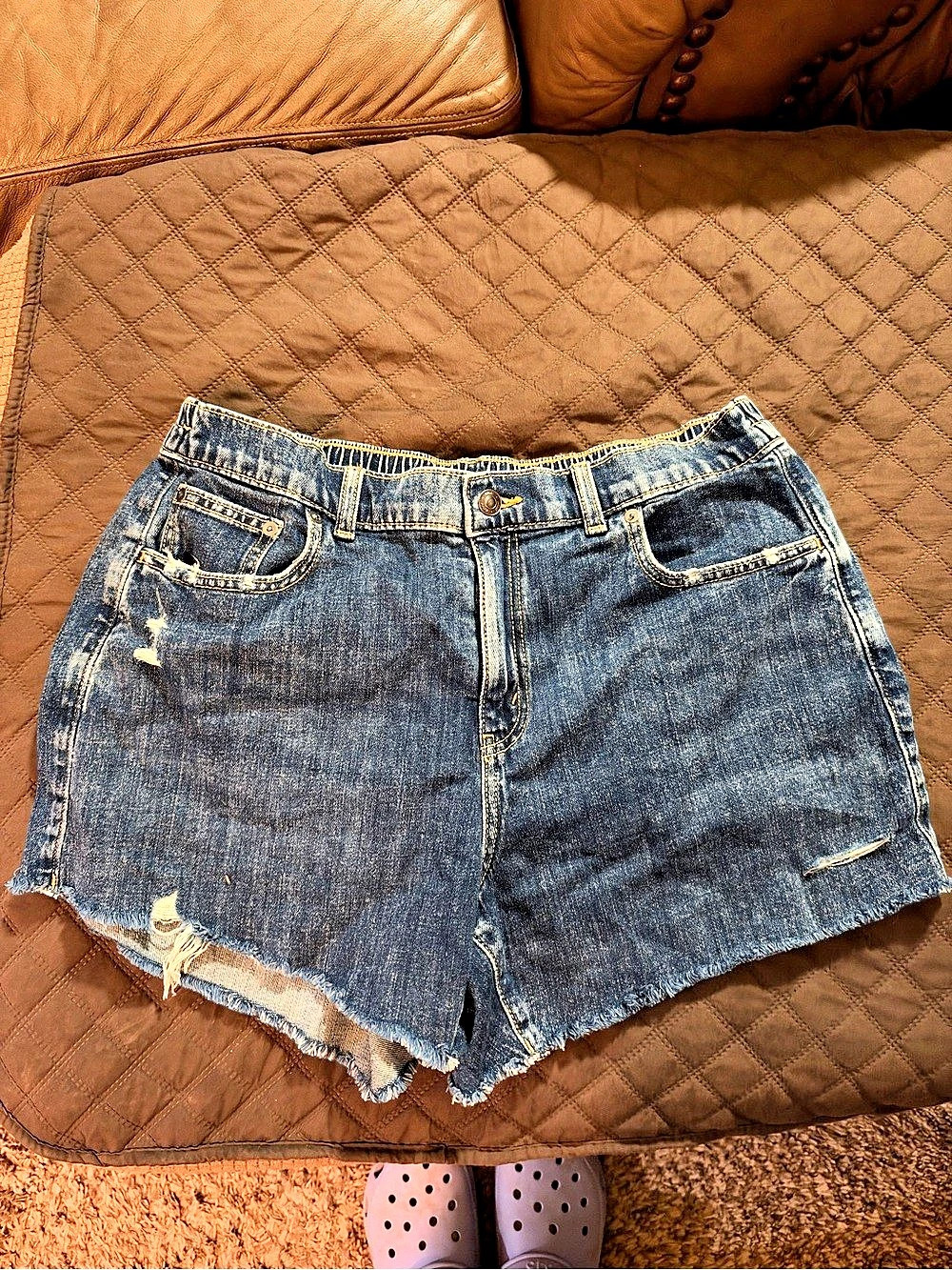 Aerie Women's Denim Jean Shorts Size Large NWT